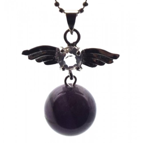 Angel Inspired Amethyst Gemstone Pendant